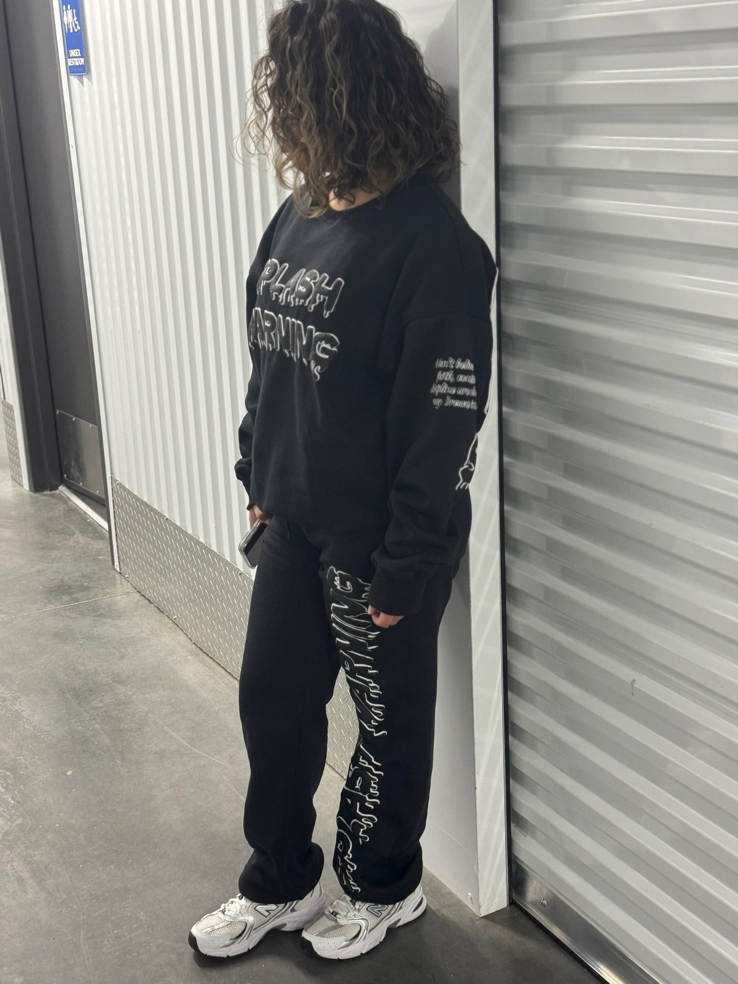 Black “Patience” Sweats