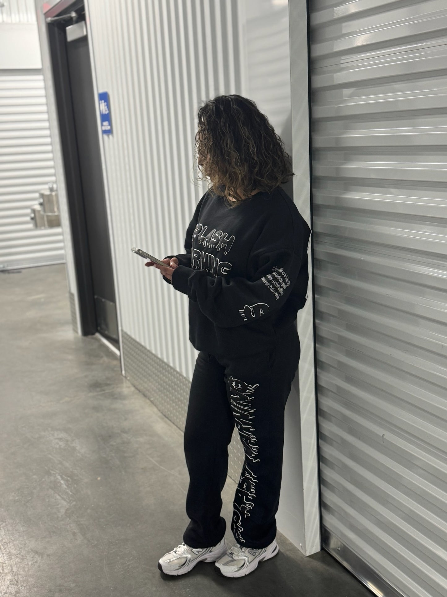 Black “Patience” Sweats