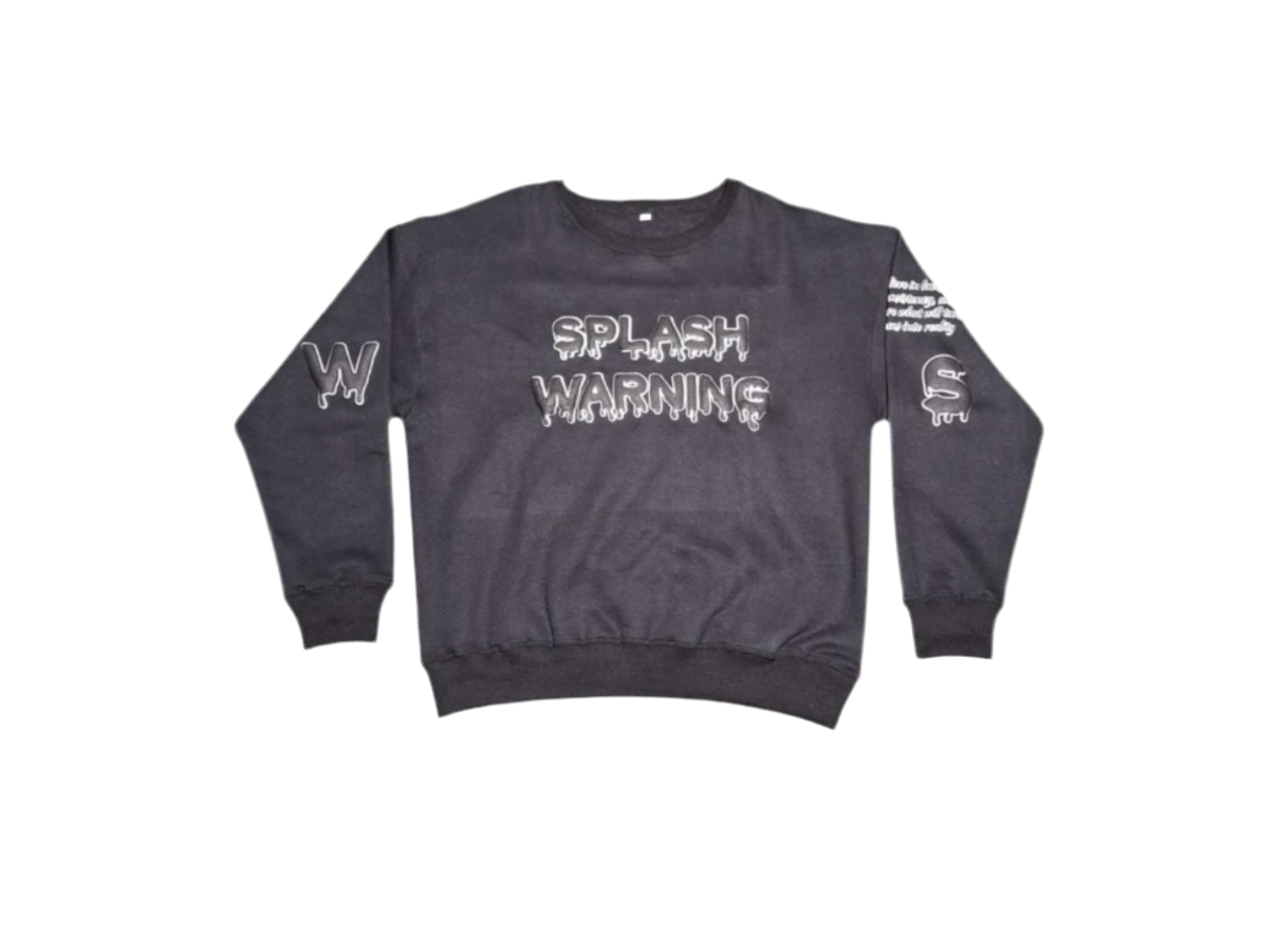 Black “Patience” Crewneck