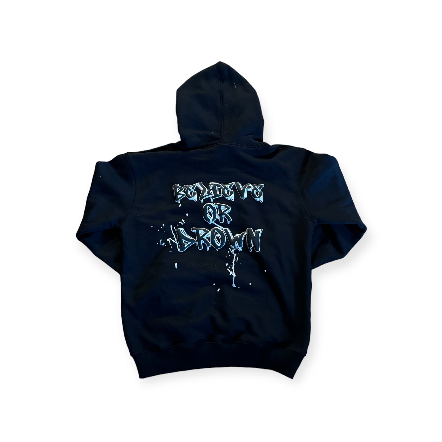 Black “Splash” Pull Over Hoodie