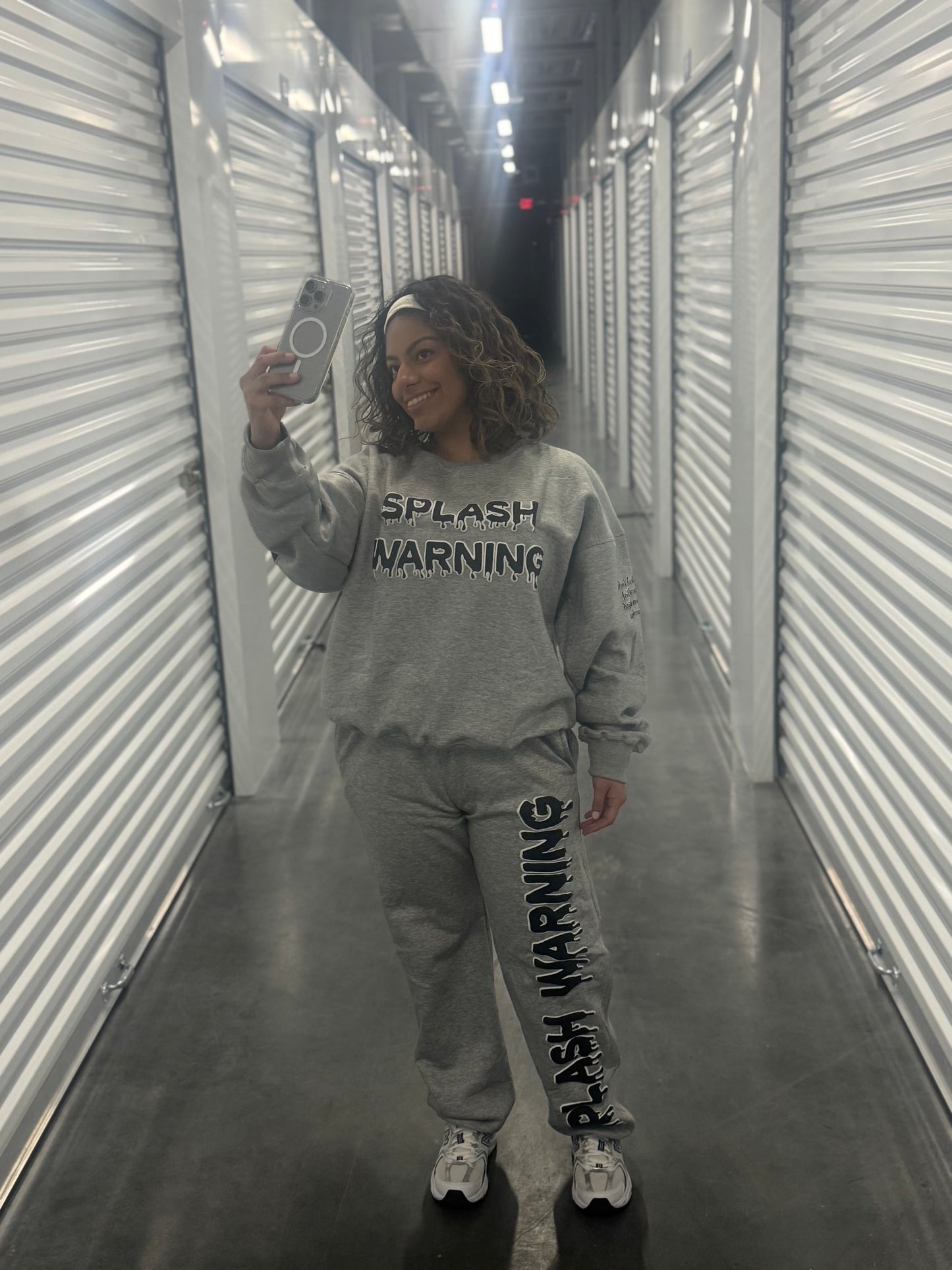 Grey “Patience” Crewneck