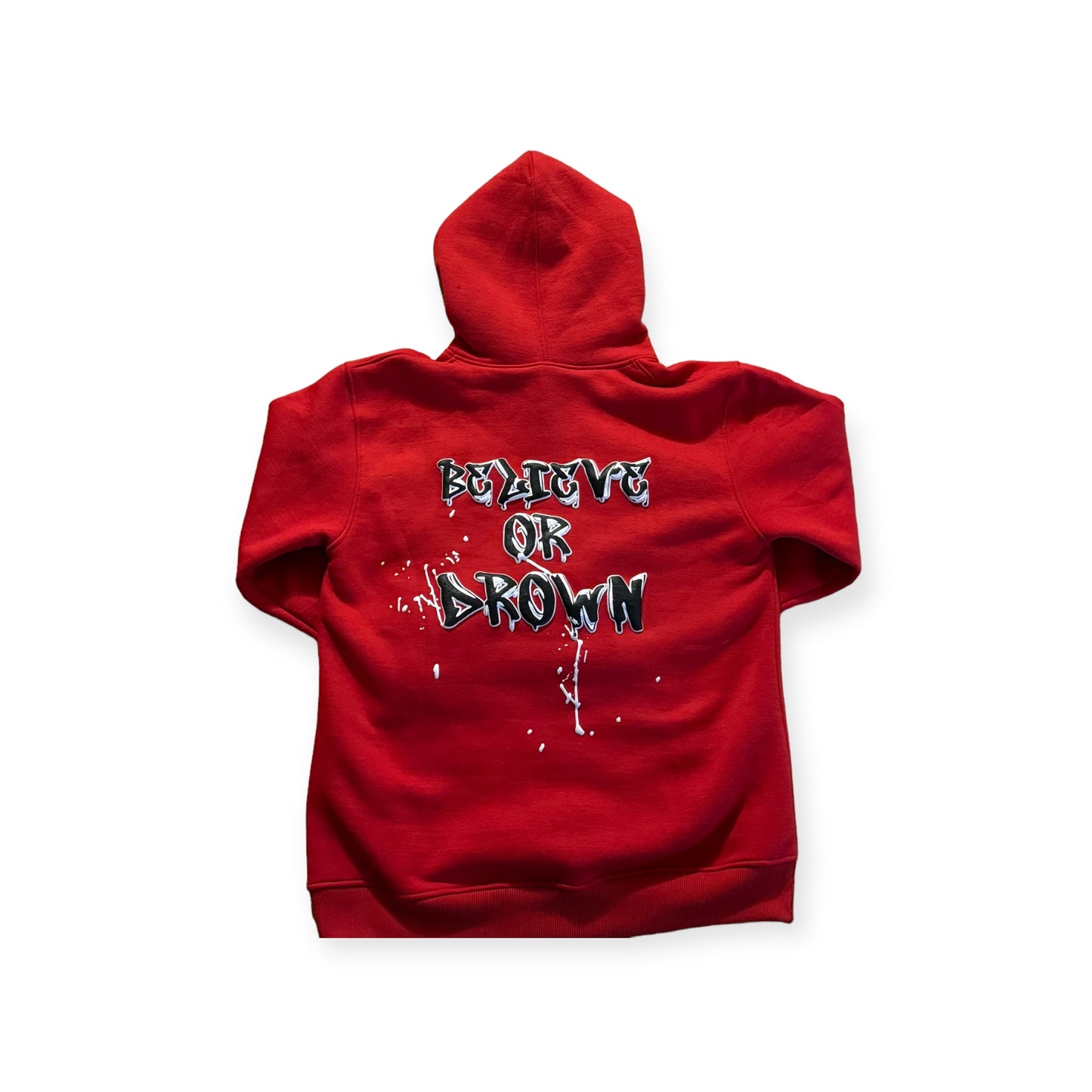 Red “Splash” Pull over Hoodie