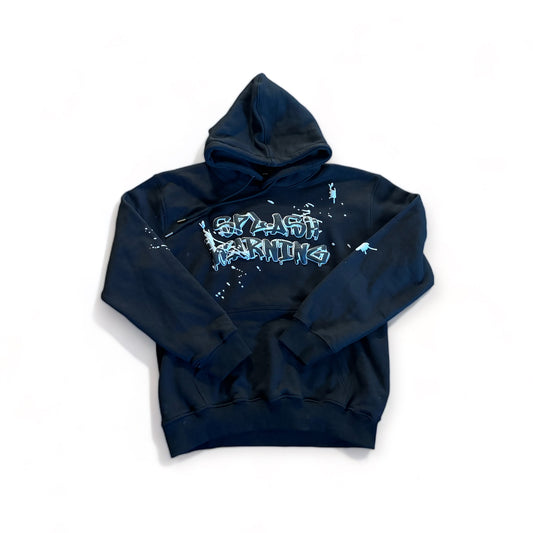 Black “Splash” Pull Over Hoodie