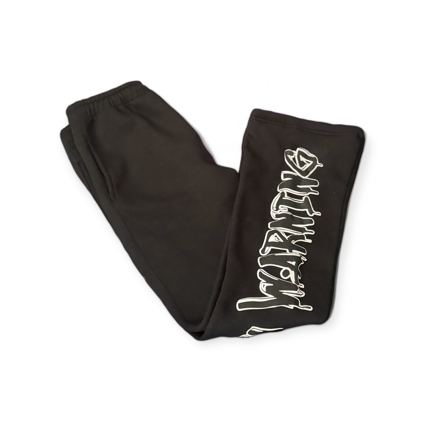 Black “ I’m a believer” Flared sweatpants