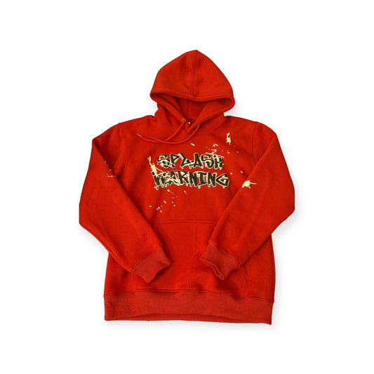Red “Splash” Pull over Hoodie